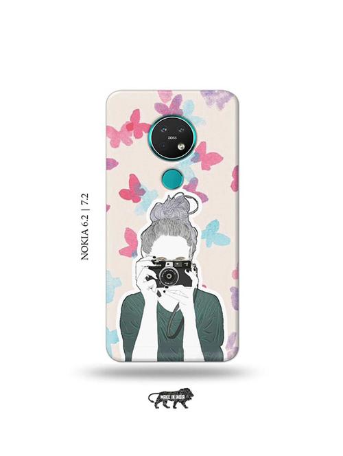 camera buff girl back cover compatible with nokia 6.2, nokia 7.2 - 19043629 - Very Small Image - 1