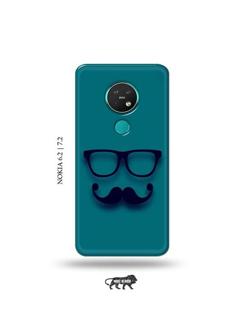 tweakymod designer printed hard case | mustache back cover compatible with nokia 6.2, nokia 7.2 - 19043642 - Very Small Image - 1