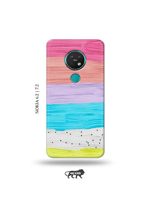colour wood back cover compatible with nokia 6.2, nokia 7.2 - 19043675 - Very Small Image - 1
