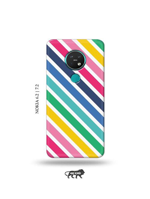diagonal strips back cover compatible with nokia 6.2, nokia 7.2 - 19043702 - Very Small Image - 1