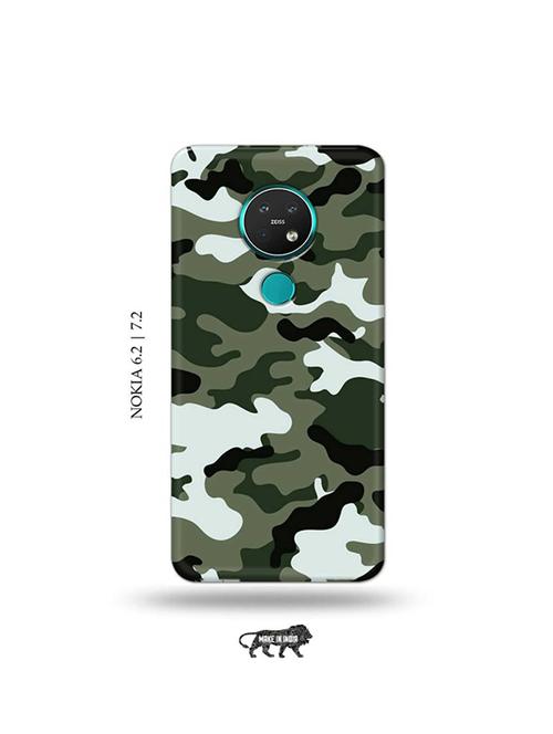 camouflage green back cover compatible with nokia 6.2, nokia 7.2 - 19043715 - Very Small Image - 1