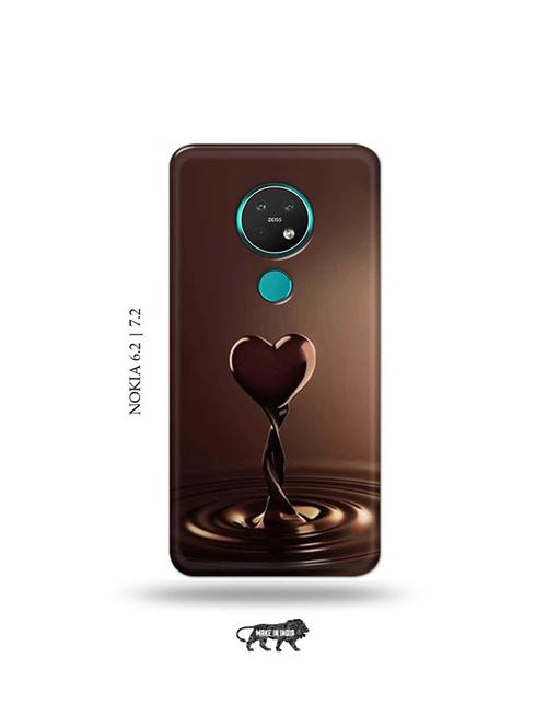chocolate heart back cover compatible with nokia 6.2, nokia 7.2 - 19043763 - Very Small Image - 1