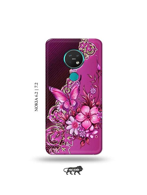 flowers back cover compatible with nokia 6.2, nokia 7.2 - 19043784 - Very Small Image - 1