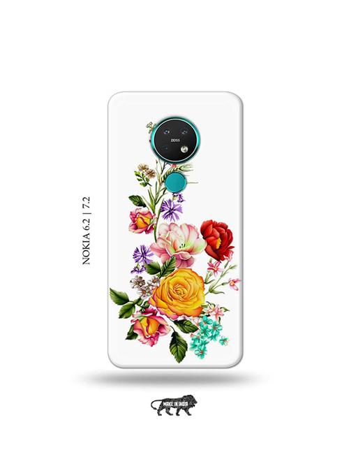 flowers back cover compatible with nokia 6.2, nokia 7.2 - 19043799 - Very Small Image - 1