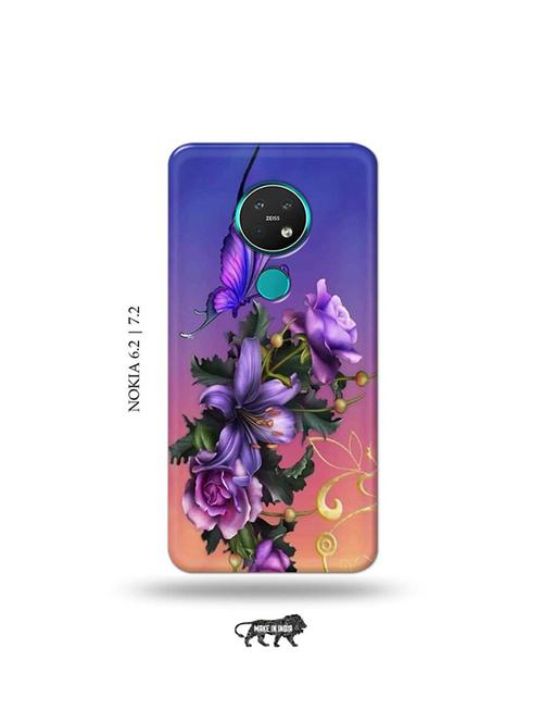 flowers back cover compatible with nokia 6.2, nokia 7.2 - 19043809 - Very Small Image - 1
