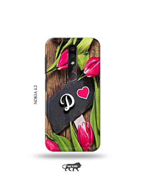 flower letter d back cover compatible with nokia 4.2 - 19044389 - Very Small Image - 1