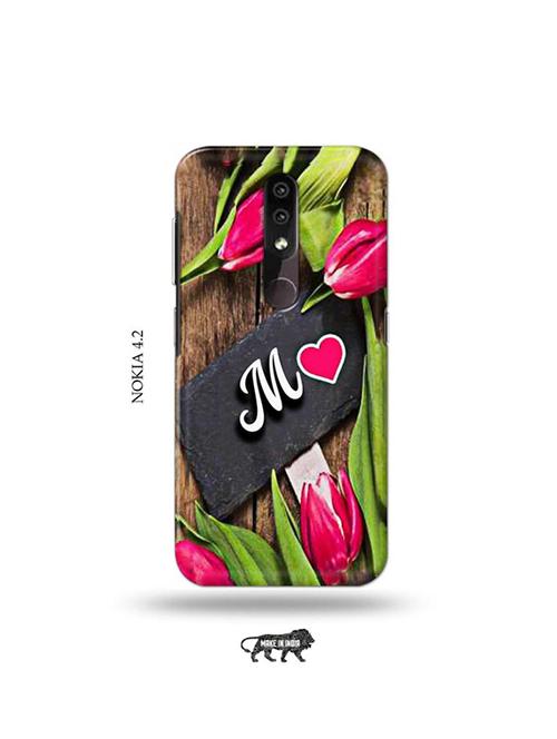 flower letter m back cover compatible with nokia 4.2 - 19044398 - Very Small Image - 1