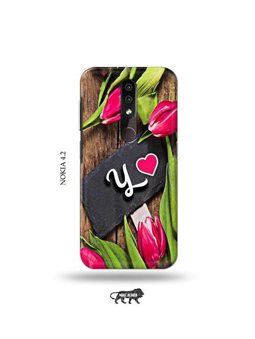 flower letter y back cover compatible with nokia 4.2 - 19044410 - Very Small Image - 1
