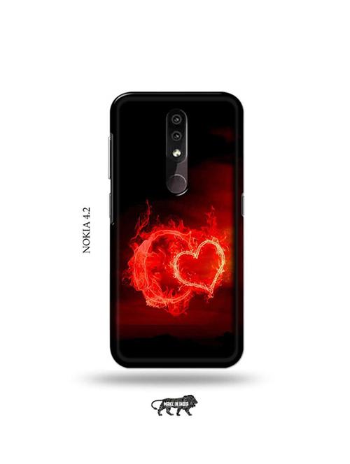 fire heart letter c back cover compatible with nokia 4.2 - 19044416 - Very Small Image - 1