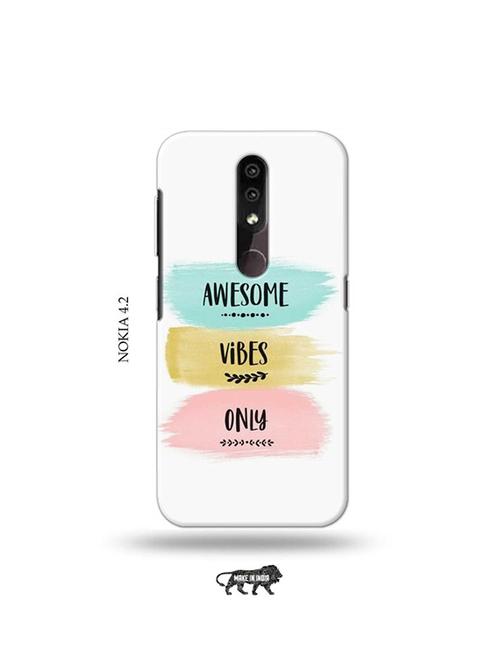 awesome vibes only back cover compatible with nokia 4.2 - 19044607 - Very Small Image - 1