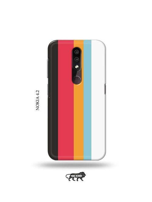 tweakymod designer printed hard case | strips back cover compatible with nokia 4.2 - 19044726 - Very Small Image - 1