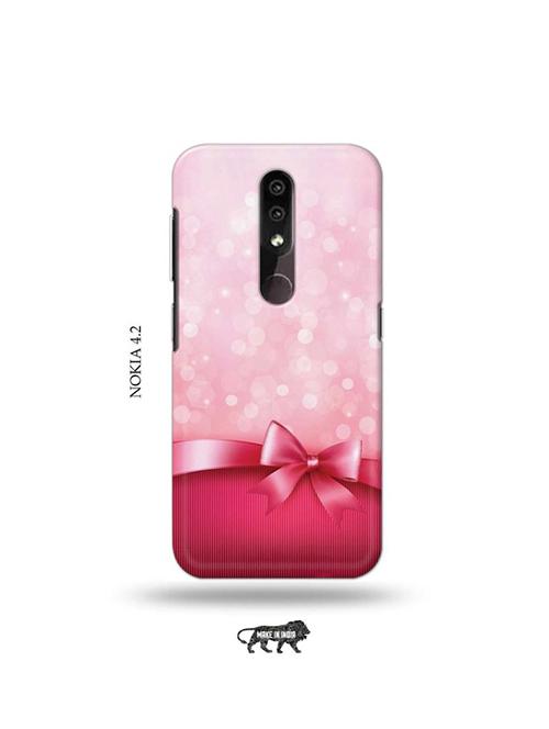 pink bow tie back cover compatible with nokia 4.2 - 19044767 - Very Small Image - 1