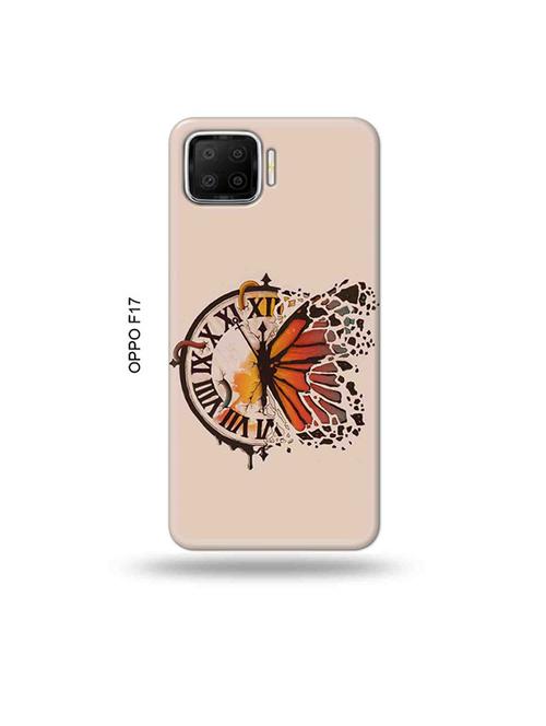 clock butterfly back cover compatible with oppo f17 - 19045074 - Very Small Image - 1