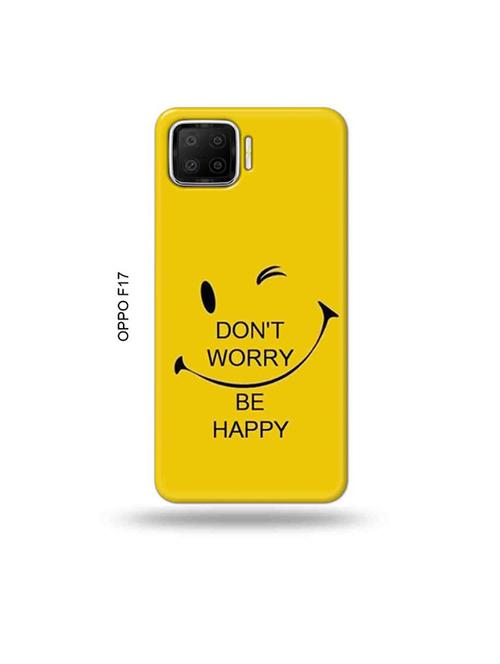 funny face yellow back cover compatible with oppo f17 - 19045210 - Very Small Image - 1