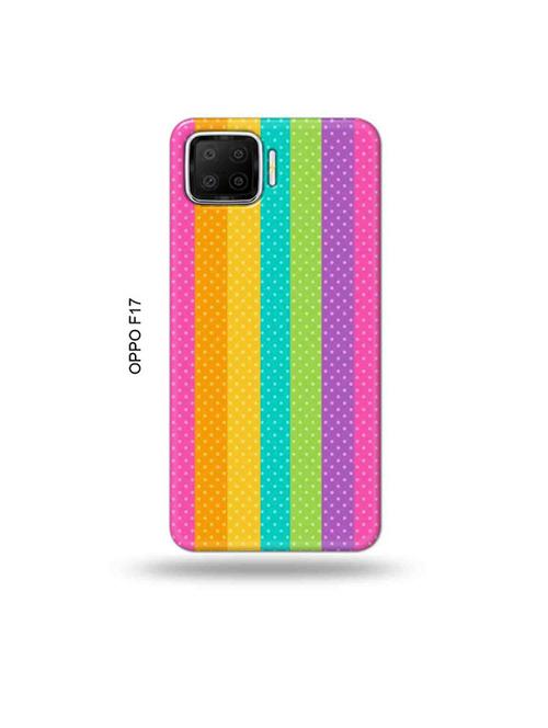 dotted rainbow back cover compatible with oppo f17 - 19045221 - Very Small Image - 1