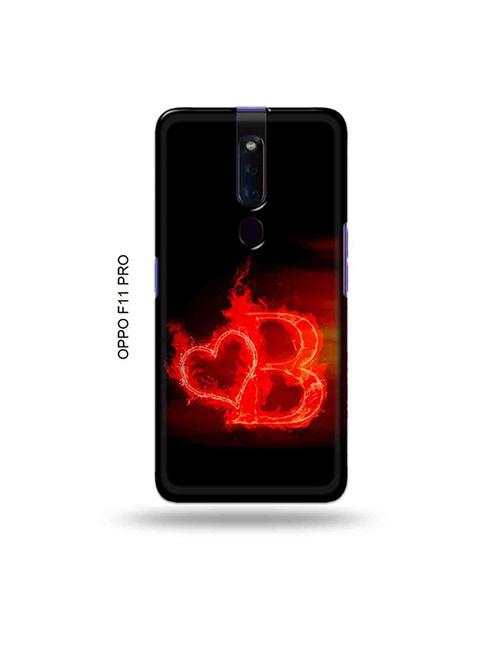 fire heart letter b back cover compatible with oppo f11 pro - 19045457 - Very Small Image - 1