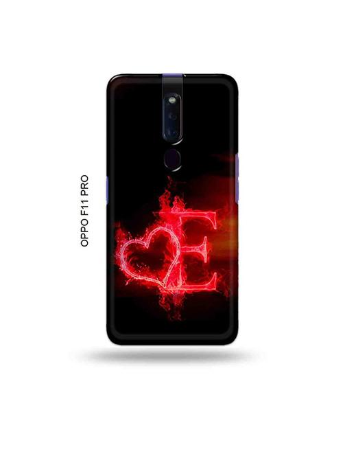 fire heart letter e back cover compatible with oppo f11 pro - 19045460 - Very Small Image - 1