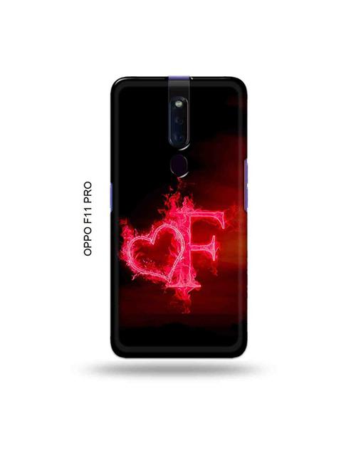 fire heart letter f back cover compatible with oppo f11 pro - 19045461 - Very Small Image - 1