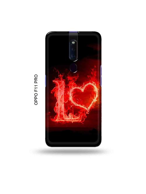 fire heart letter l back cover compatible with oppo f11 pro - 19045467 - Very Small Image - 1