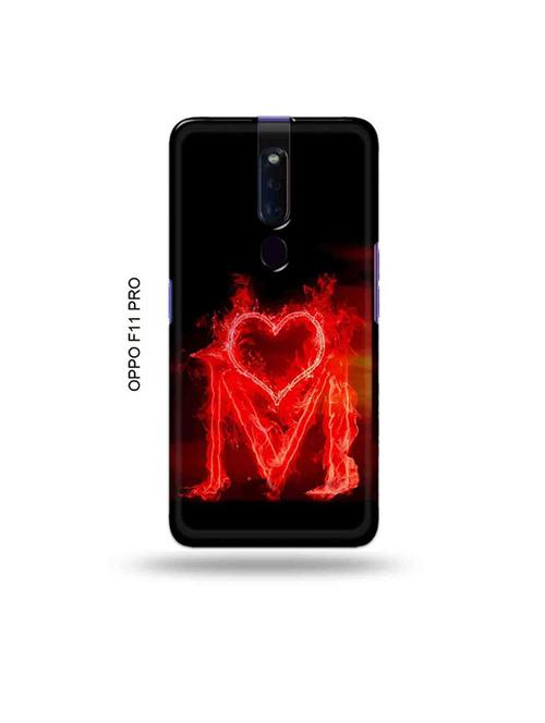 fire heart letter m back cover compatible with oppo f11 pro - 19045468 - Very Small Image - 1