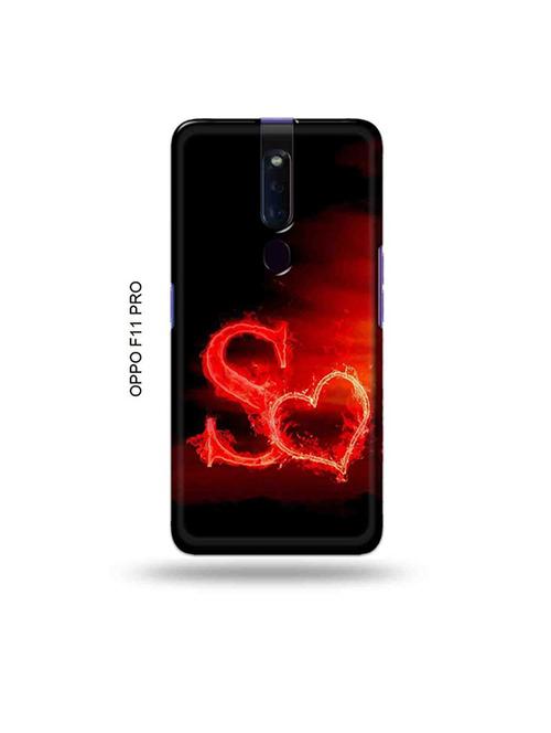 fire heart letter s back cover compatible with oppo f11 pro - 19045474 - Very Small Image - 1