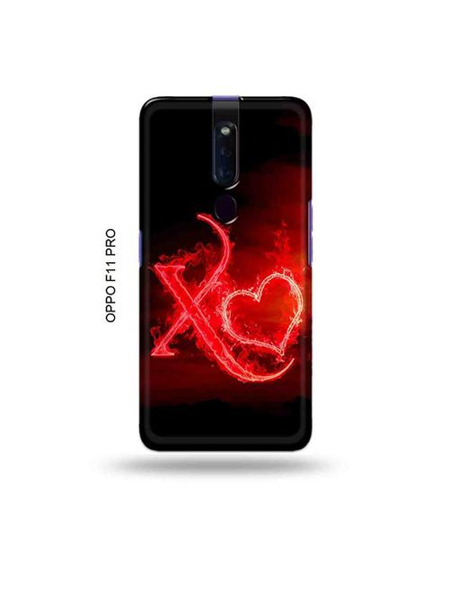 fire heart letter x back cover compatible with oppo f11 pro - 19045479 - Very Small Image - 1