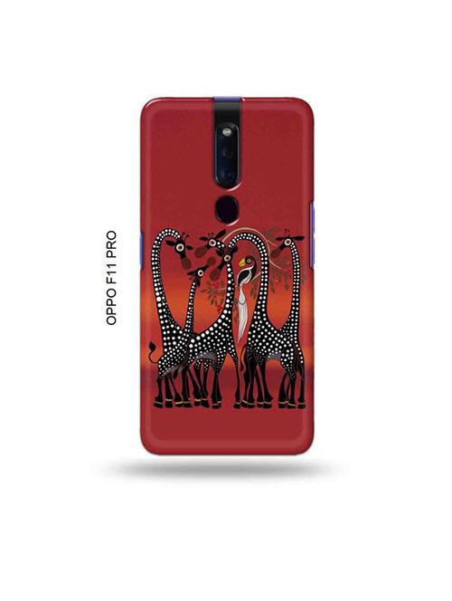 kalankari giraffe back cover compatible with oppo f11 pro - 19045600 - Very Small Image - 1