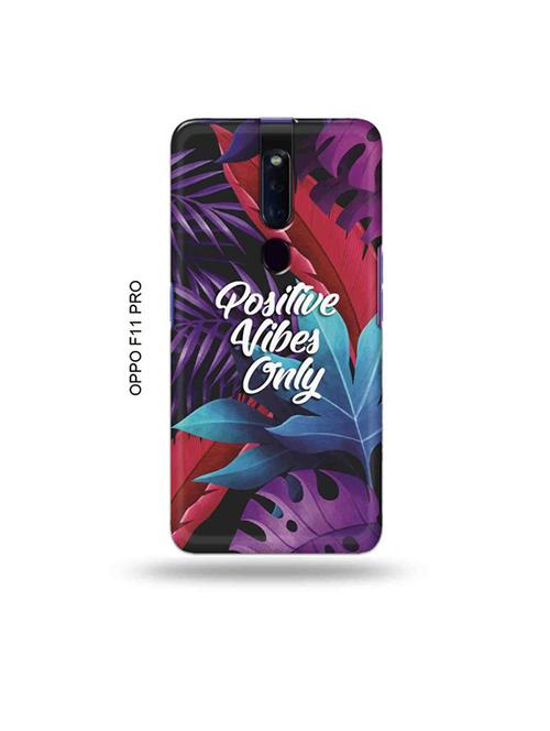 positive vibes only back cover compatible with oppo f11 pro - 19045642 - Very Small Image - 1