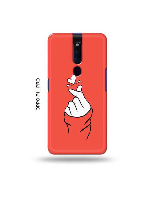 korean heart gesture pink back cover compatible with oppo f11 pro - 19045707 - Very Small Image - 1