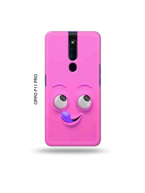 yummy face pink back cover compatible with oppo f11 pro - 19045731 - Very Small Image - 1