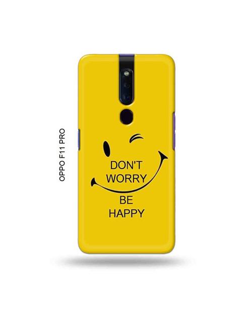 funny face yellow back cover compatible with oppo f11 pro - 19045733 - Very Small Image - 1