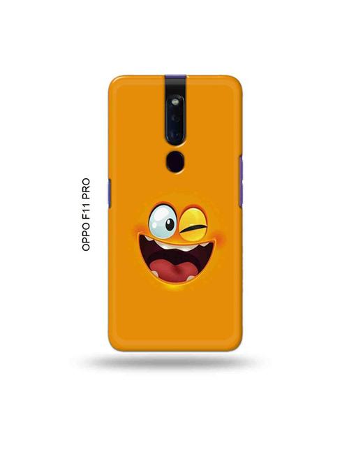 funny face orange back cover compatible with oppo f11 pro - 19045739 - Very Small Image - 1