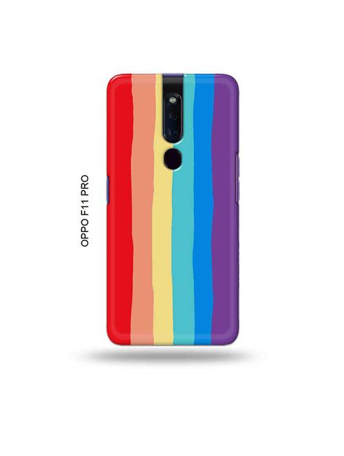 rainbow colour back cover compatible with oppo f11 pro - 19045742 - Very Small Image - 1