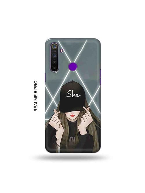 she cap back cover compatible with realme 5 pro - 19046060 - Very Small Image - 1