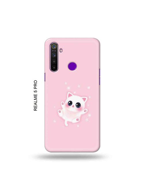 cute kitty back cover compatible with realme 5 pro - 19046122 - Very Small Image - 1