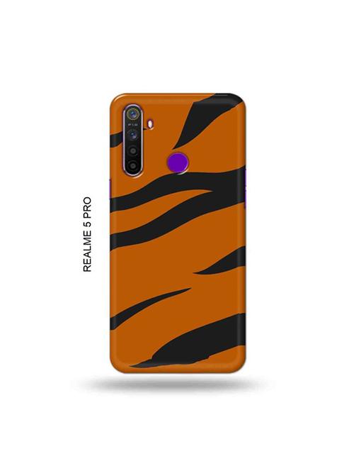 tiger strips back cover compatible with realme 5 pro - 19046131 - Very Small Image - 1