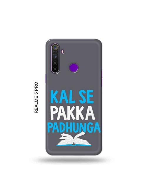 kal se padunga back cover compatible with realme 5 pro - 19046144 - Very Small Image - 1
