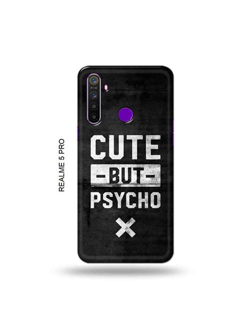 cute but psycho back cover compatible with realme 5 pro - 19046170 - Very Small Image - 1