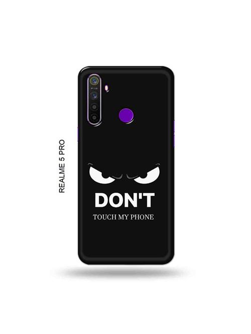 tweakymod designer printed hard case | don't touch my phone back cover compatible with realme 5 pro - 19046242 - Very Small Image - 1