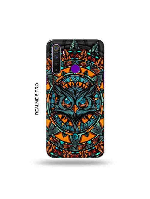 angry owl back cover compatible with realme 5 pro - 19046245 - Very Small Image - 1