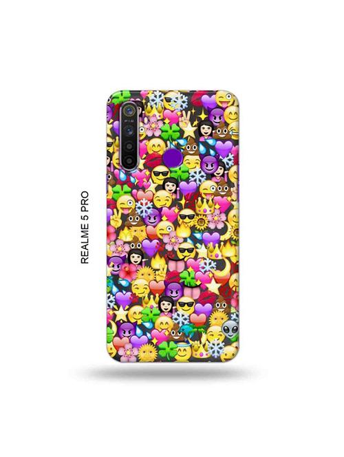 emojis back cover compatible with realme 5 pro - 19046260 - Very Small Image - 1