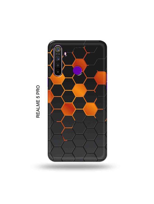 orange honey combs back cover compatible with realme 5 pro - 19046297 - Very Small Image - 1