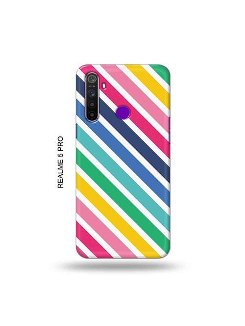 diagonal strips back cover compatible with realme 5 pro - 19046301 - Very Small Image - 1