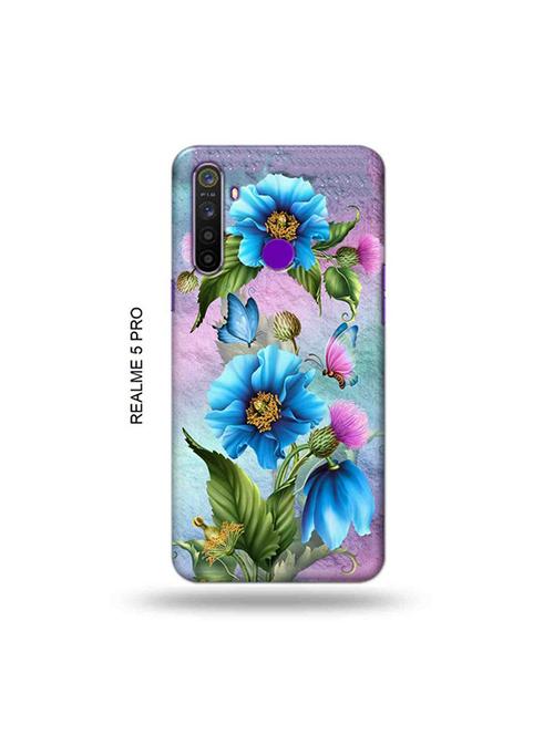 floral back cover compatible with realme 5 pro - 19046377 - Very Small Image - 1