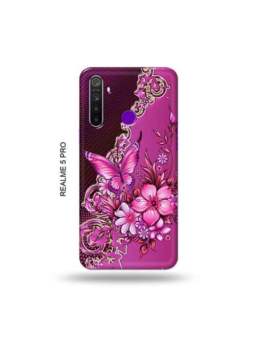 flowers back cover compatible with realme 5 pro - 19046383 - Very Small Image - 1