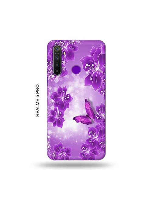 flowers back cover compatible with realme 5 pro - 19046390 - Very Small Image - 1