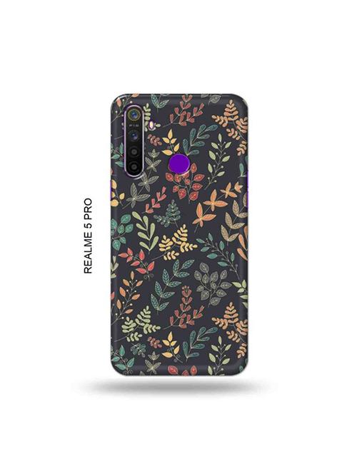 flowers back cover compatible with realme 5 pro - 19046401 - Very Small Image - 1