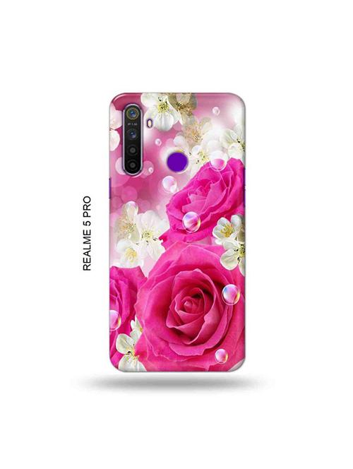 flowers back cover compatible with realme 5 pro - 19046407 - Very Small Image - 1