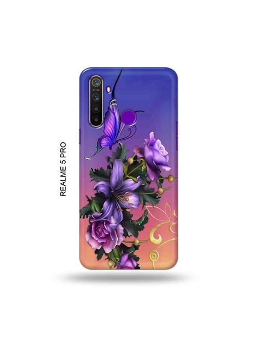 flowers back cover compatible with realme 5 pro - 19046408 - Very Small Image - 1