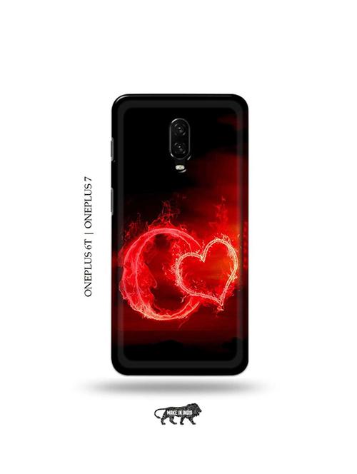 fire heart letter n back cover compatible with oneplus 6t, oneplus 7 - 19048088 - Very Small Image - 1